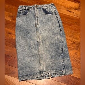 Classic Denim Pencil Skirt by Whipp